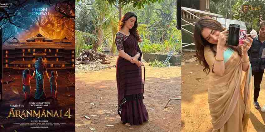 Tamannaah Bhatia Shares Behind-the-Scenes Moments from the Spooky Sets of Aranmanai 4