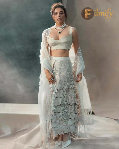 The Timeless Elegance of Kajal Aggarwal and the White Swan