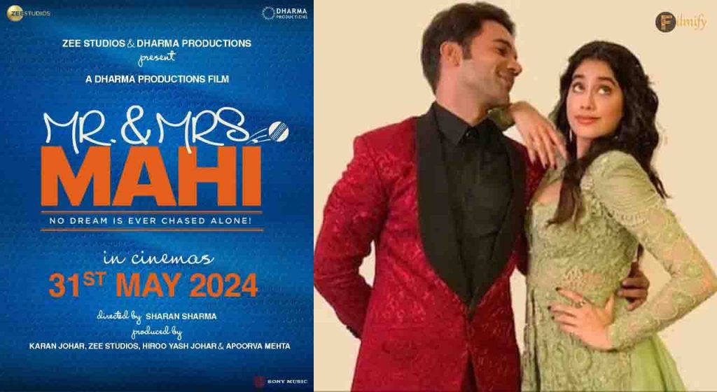 Rajkummar Rao and Janhvi Kapoor's “Mr & Mrs Mahi” Release Date Shifted, A Cricket Drama to Watch Out For