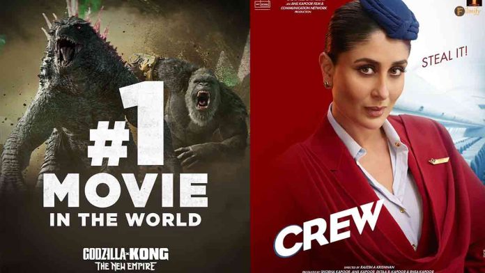 Box Office: Crew and Godzilla x Kong Shine on 2nd Saturday.