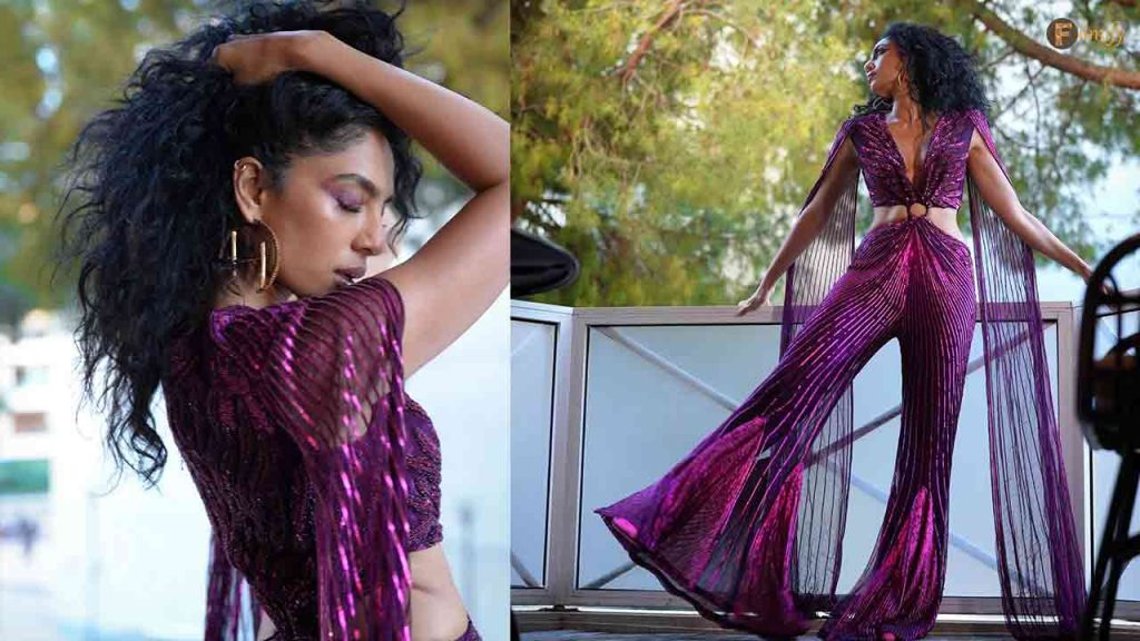 Cannes 2024: Sobhita Dhulipala Shines in Athiya Shetty's Purple Jumpsuit